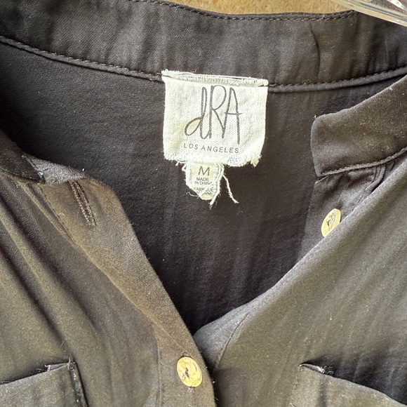 Anthropologie dRA Los Angeles Belted Midi Dress Henley Tunic Pockets Shirttail M - Picture 5 of 14